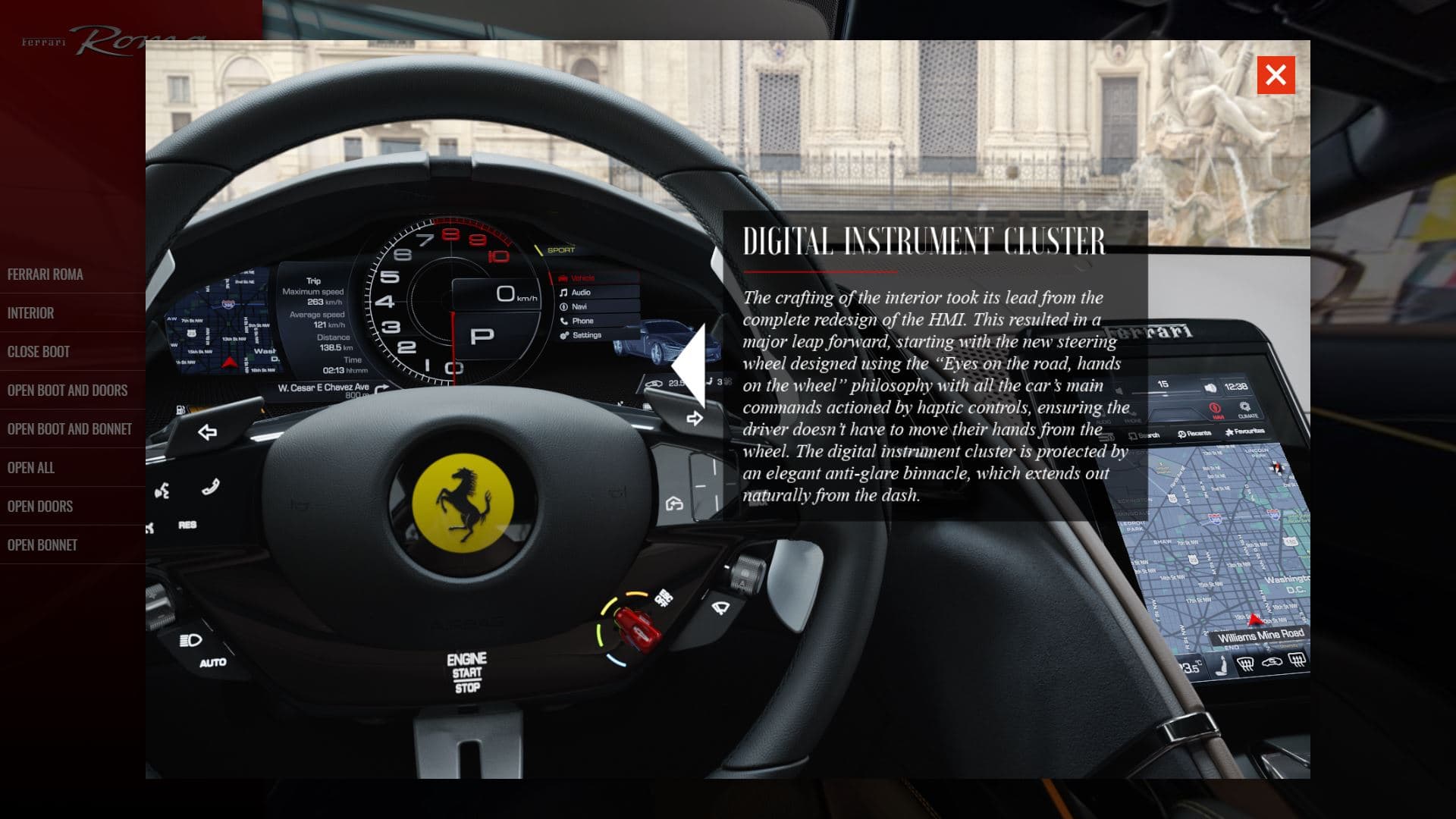 Ferrari Roma Luxury Web Concept