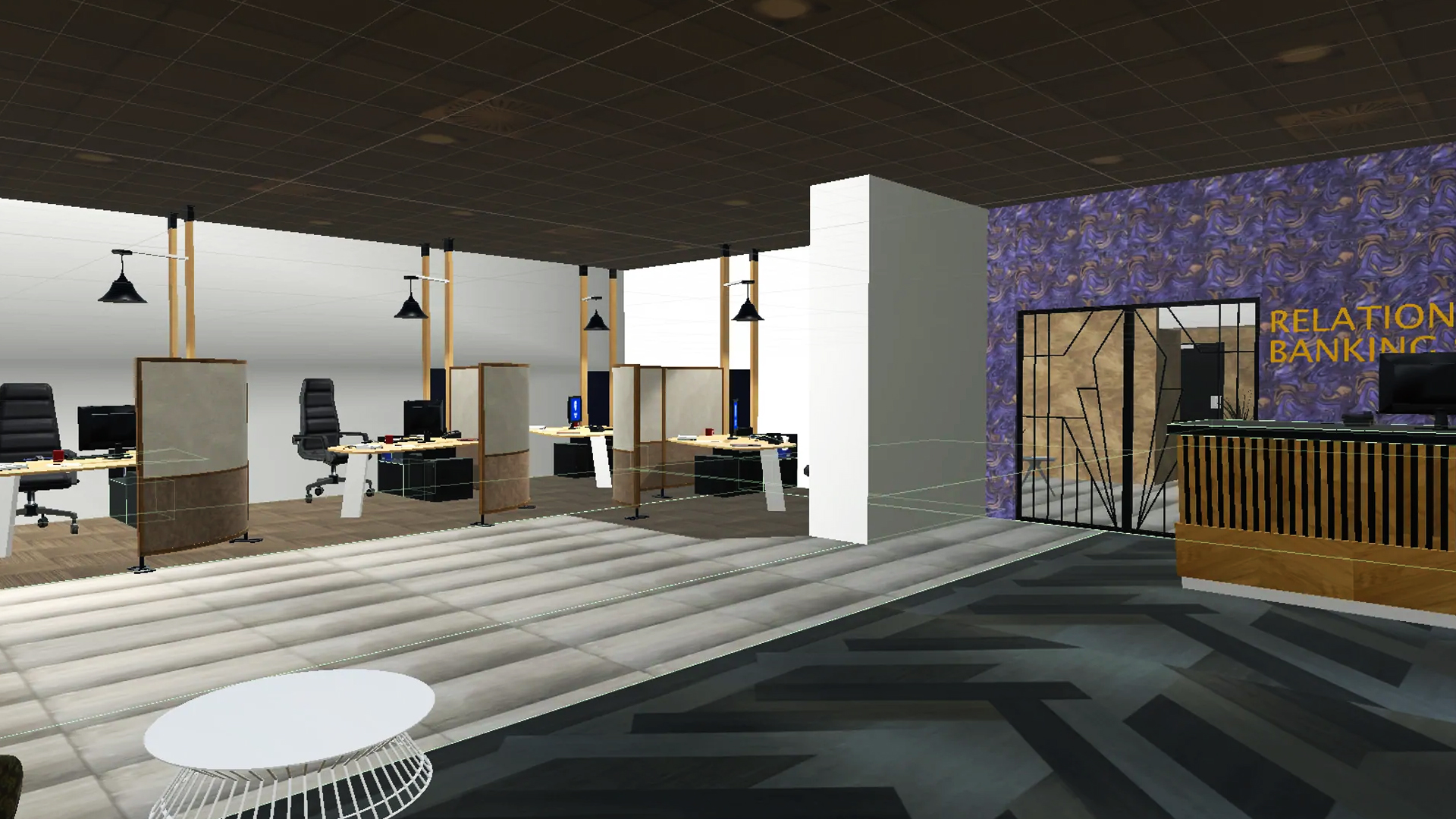 3D Model of the Bank Interior for Virtual Reality
