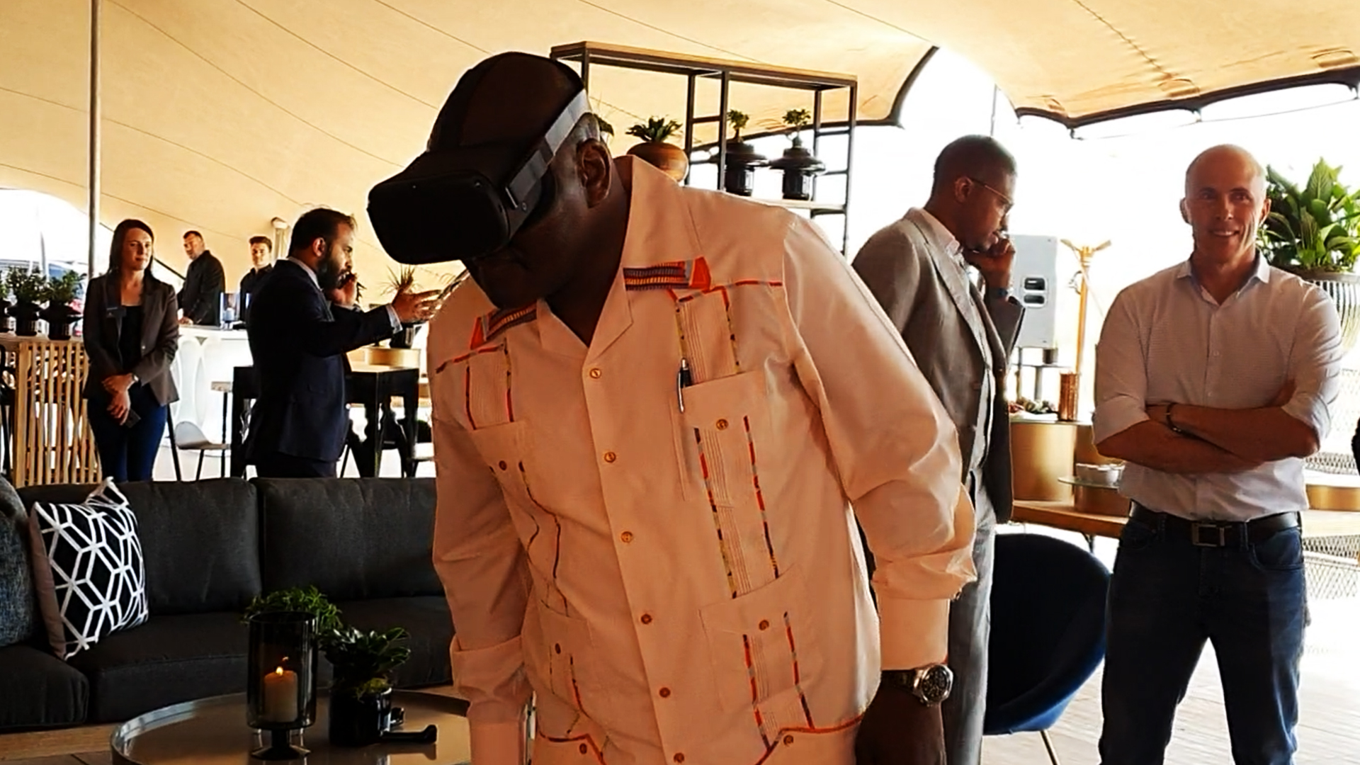Premier of Gauteng David Makhura virtual reality