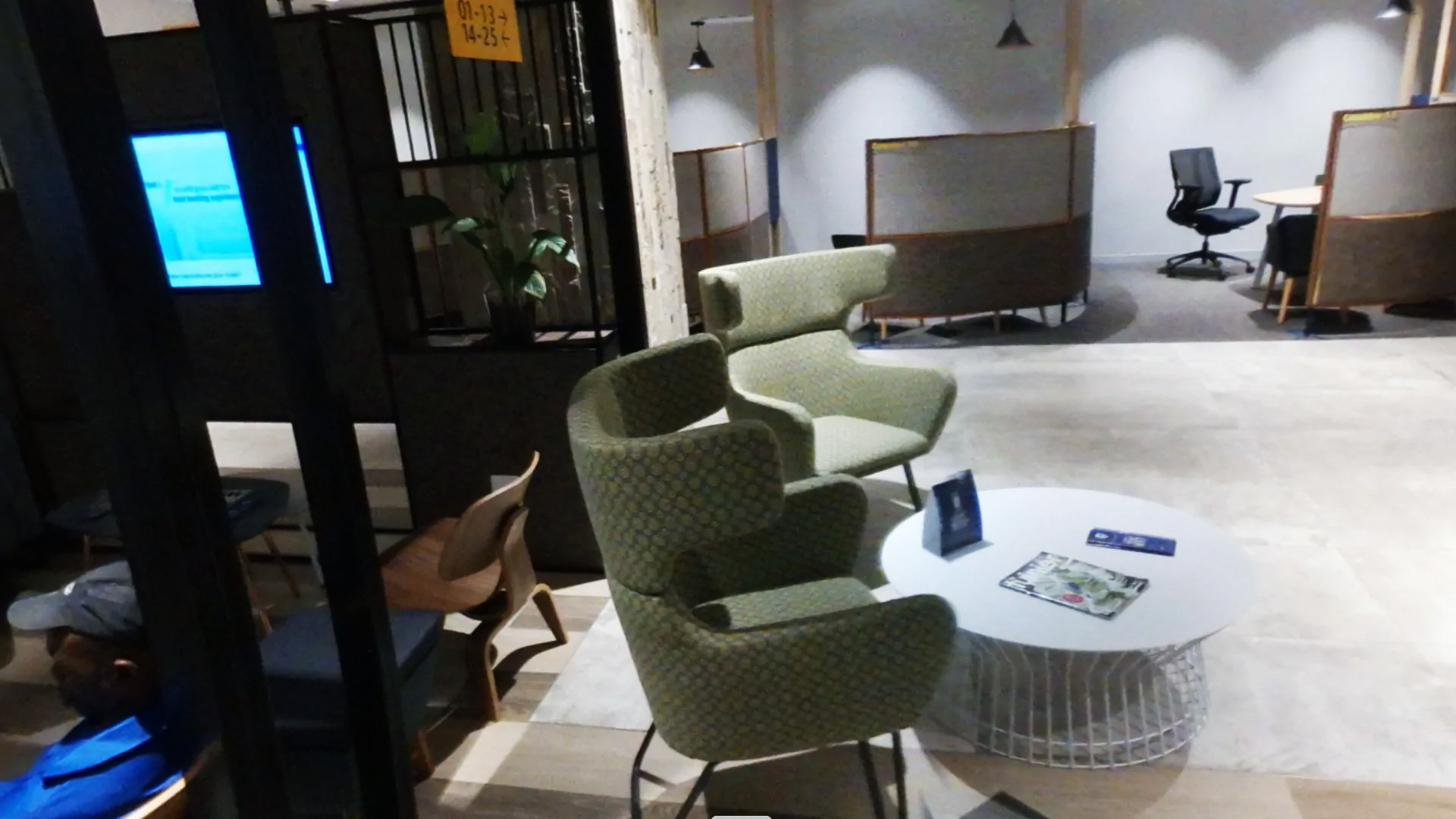 Furniture inside the Bank