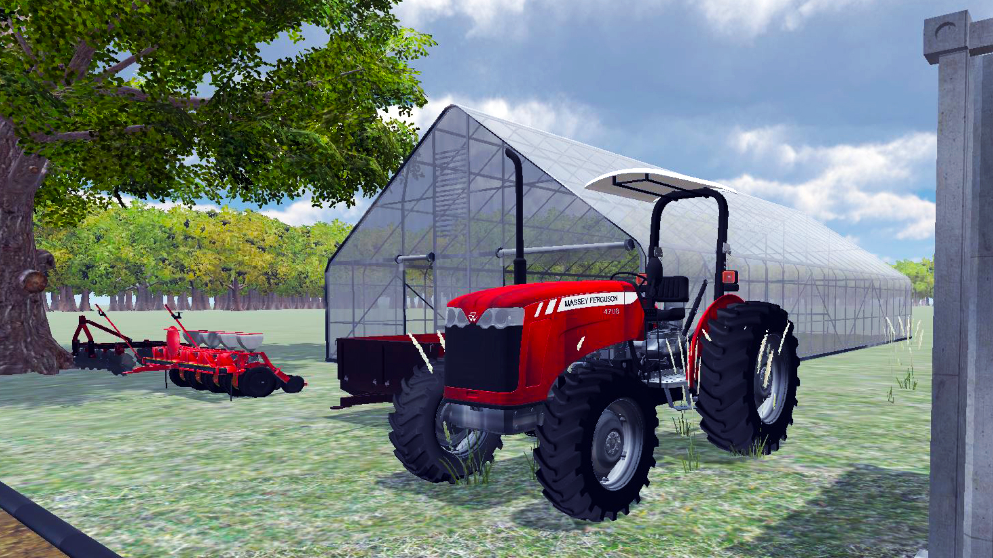 Massey Ferguson Tractor 3D Model