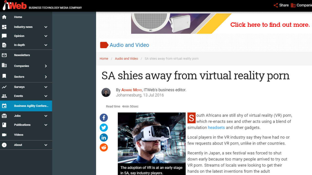 Virtual Reality in the Media
